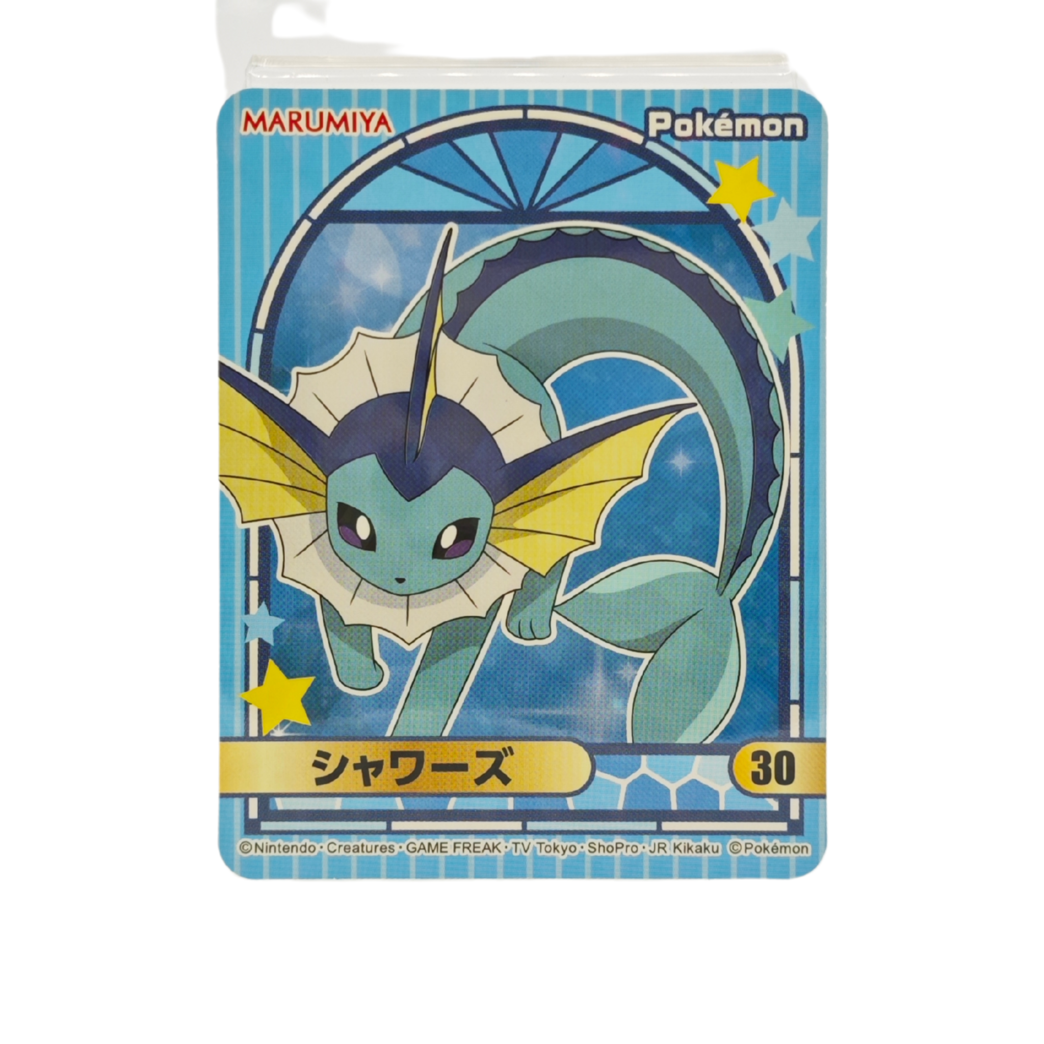 Vaporeon - 2023 Holographic Sticker – Marumiya Scarlet & Violet Series #30 – Japan Exclusive Collectible