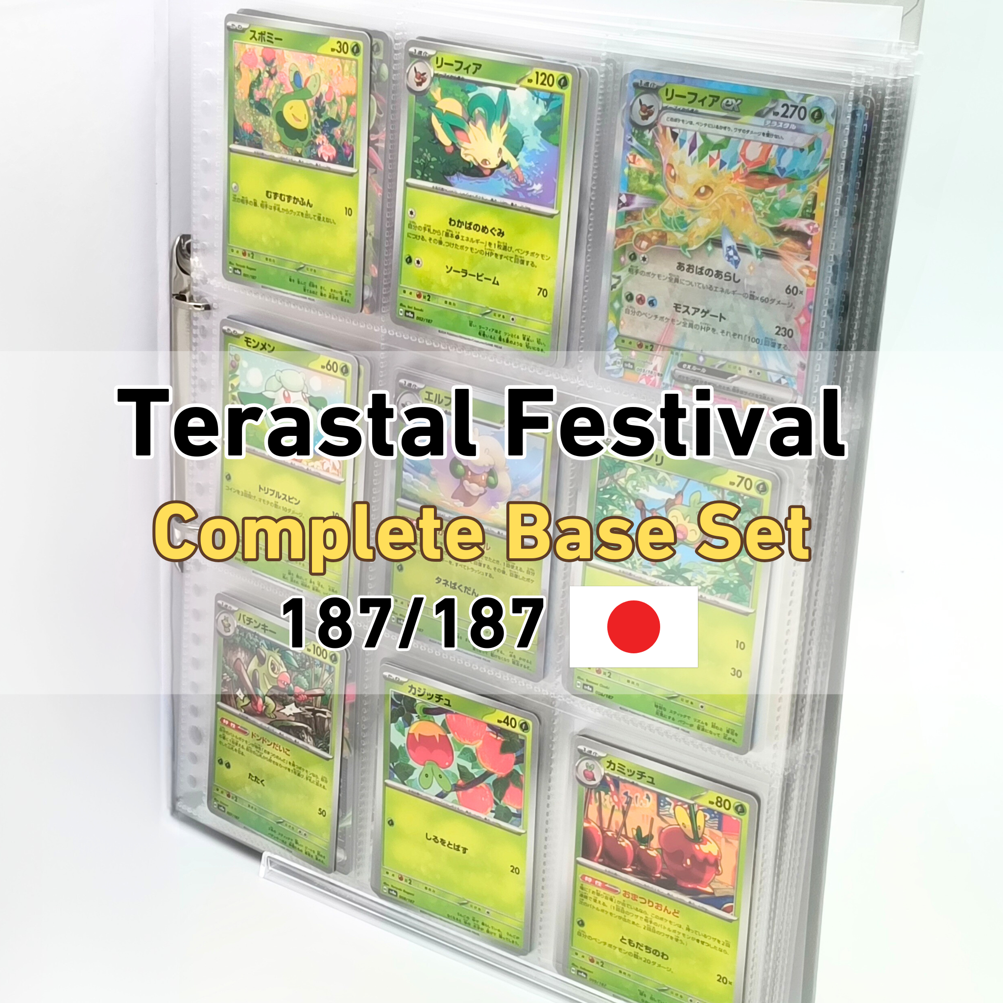 Terastal Festival SV8a – Complete Normal Card Set - 187 Japanese Cards (Normal + RR)