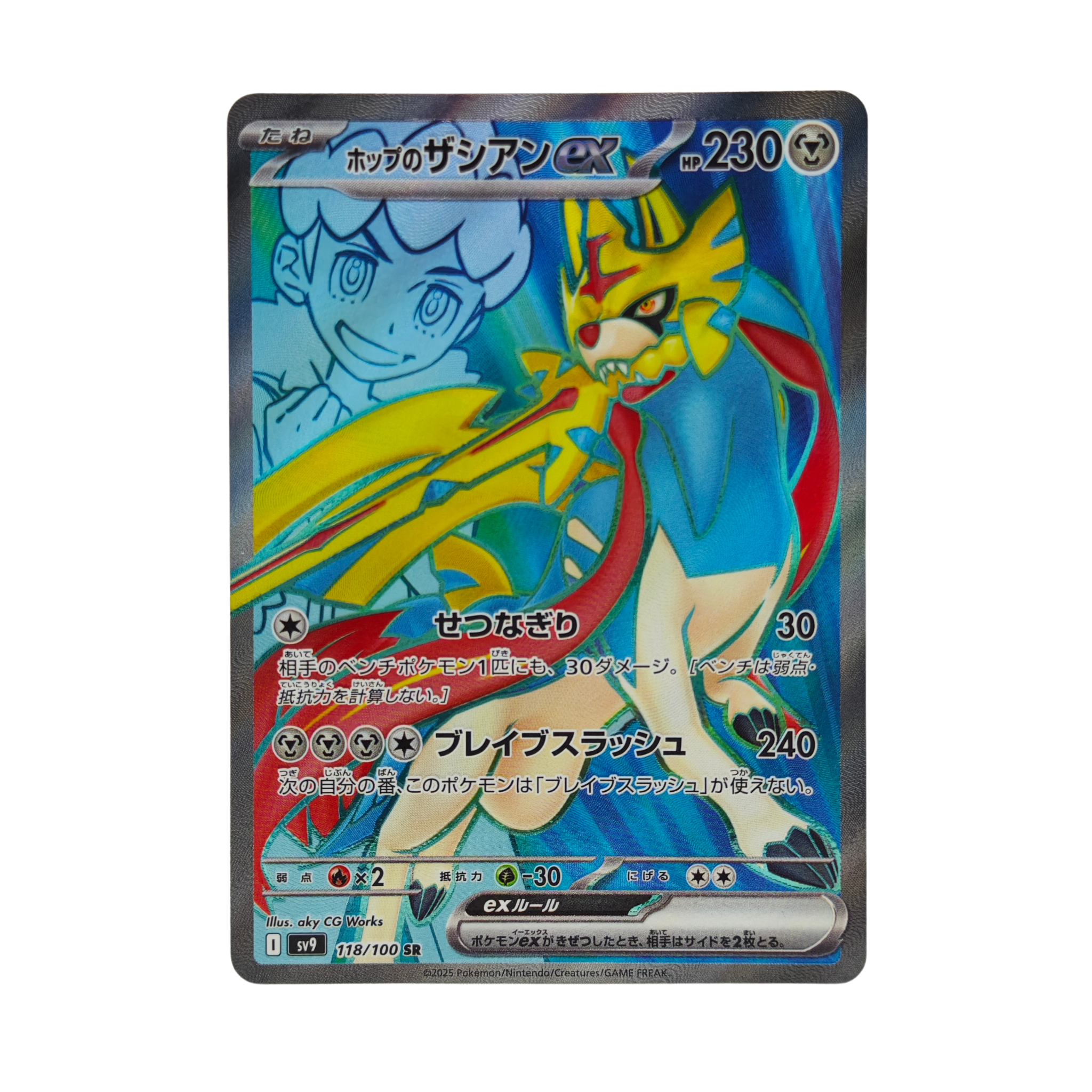Hop's Zacian ex SR 118/100 Battle Partners sv9 Japanese TCG Card