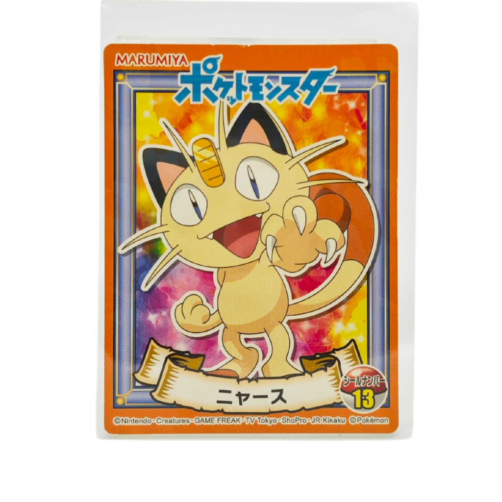 Meowth - 2019 Holographic Sticker – Marumiya Sword & Shield Series #13 – Japan Exclusive Collectible